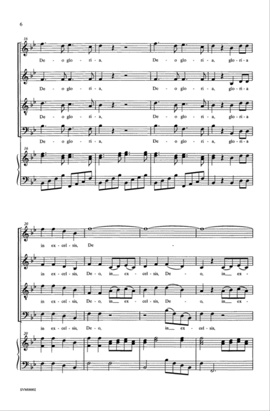 Gloria (from the Twelfth Mass) Choir scores gallery preview page 4