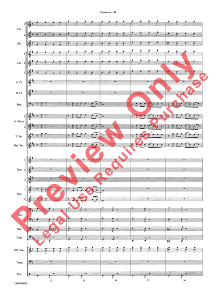 Mamma Mia! - Concert Band (Conductor's Score) Concert Band scores gallery preview page 14