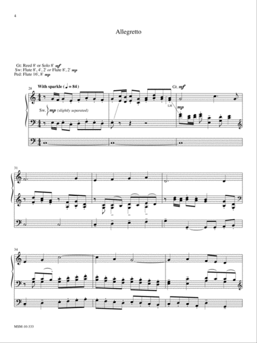 Variations for Organ on Lift High the Cross Organ scores gallery preview page 4