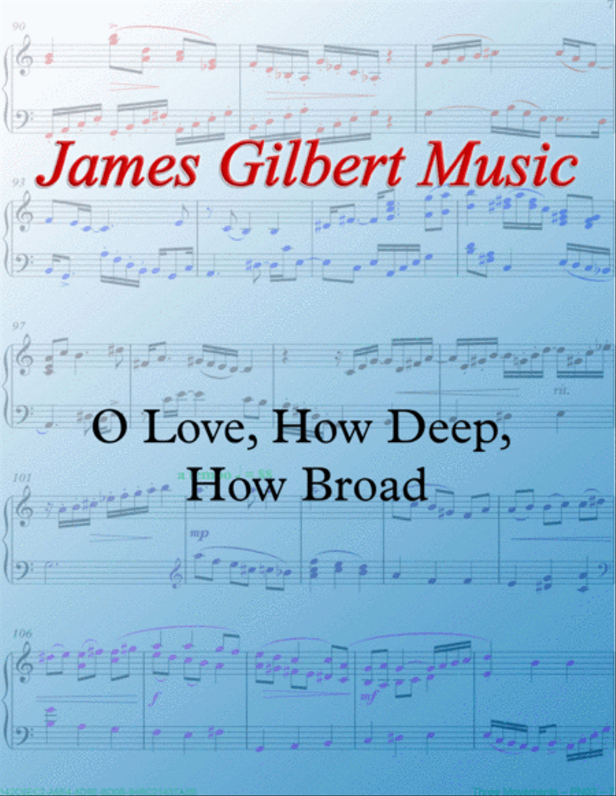 O Love, How Deep, How Broad Organ Solo scores gallery preview page 1