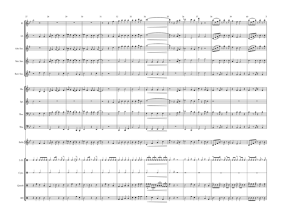 I Just Can't Wait To Be King Marching Band scores gallery preview page 3