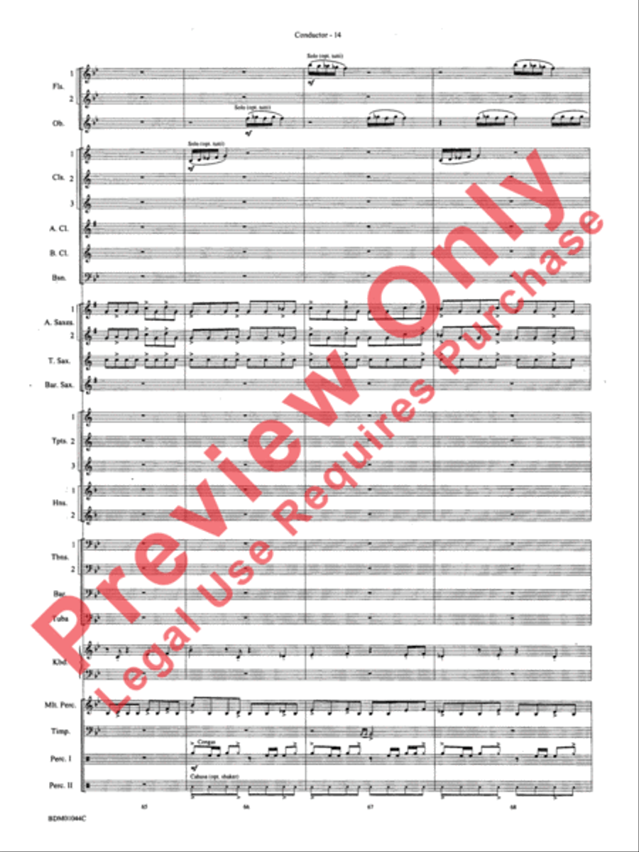 To the Summit! (Strive for the Highest) Concert Band scores gallery preview page 18