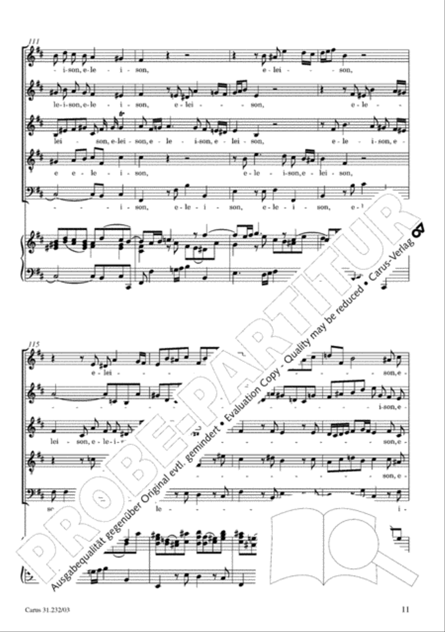 B Minor Mass, BWV 232 (Messe in h-Moll) SSATB scores gallery preview page 16
