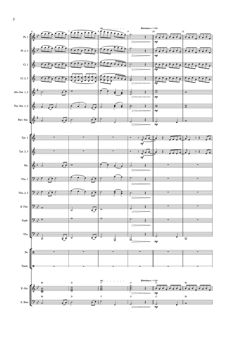 What Is Love Concert Band scores gallery preview page 2