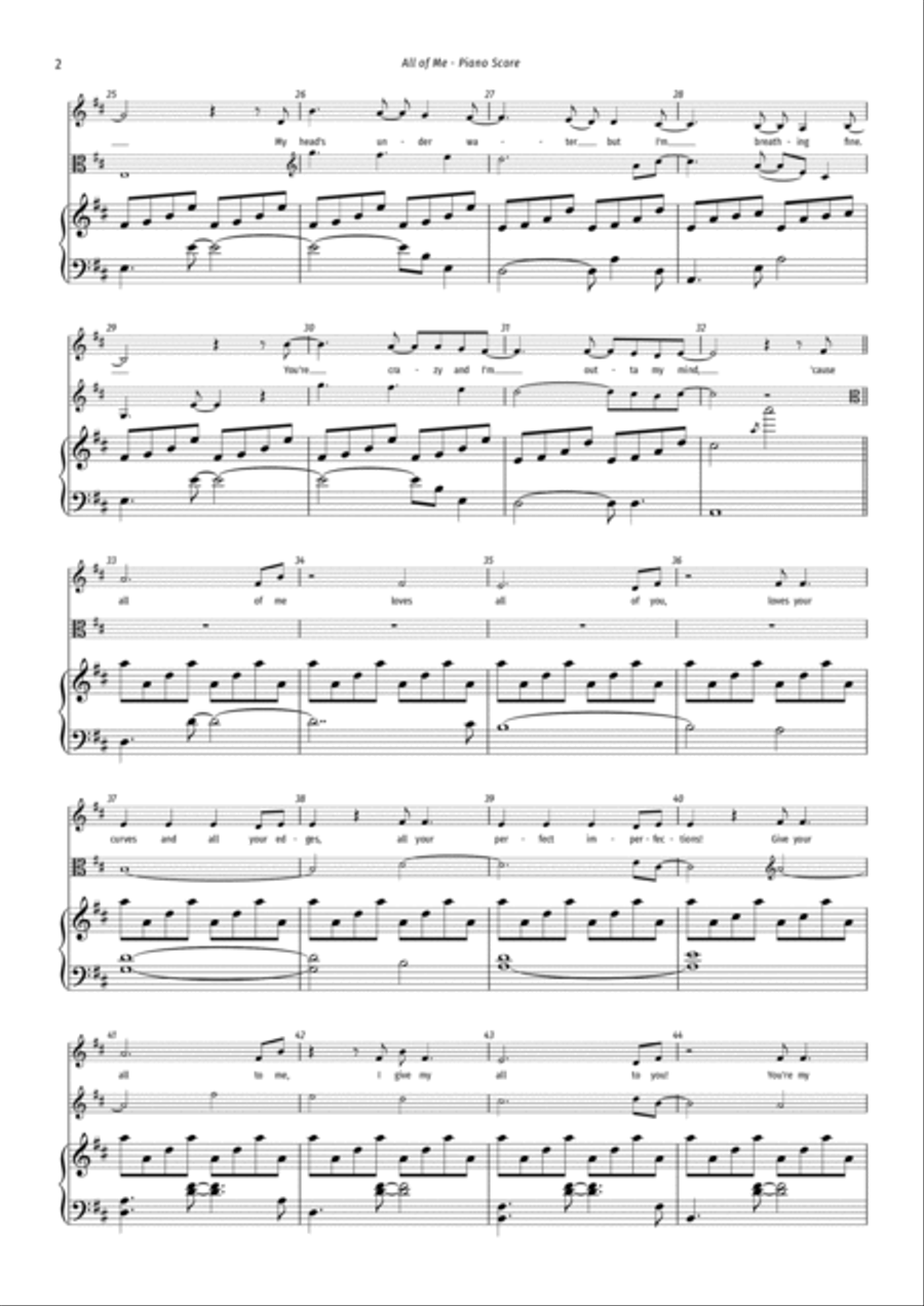 All Of Me Voice scores gallery preview page 2