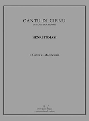 Book cover for Cantu di Cirnu No. 1 Cantu di Malincunia