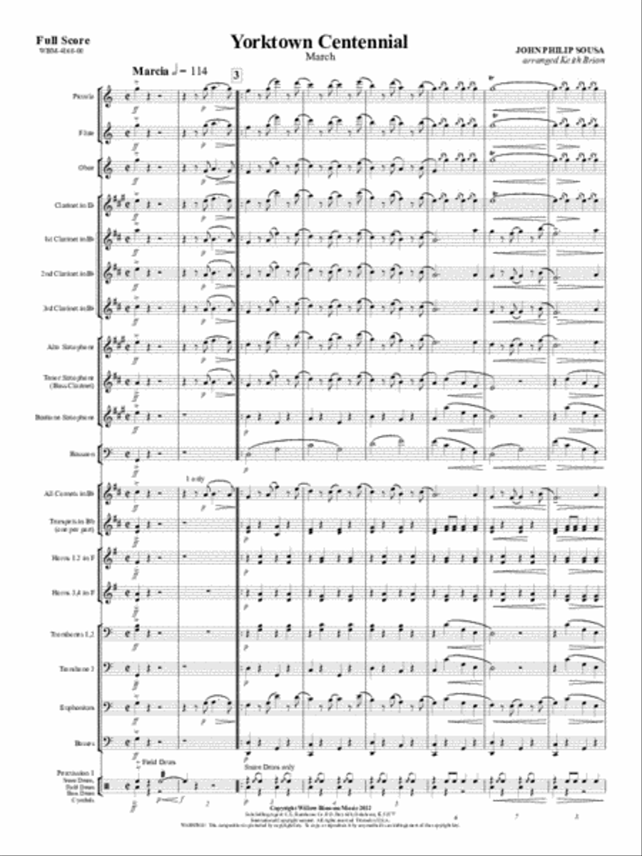 Yorktown Centennial Yorktown Centennial Concert Band scores gallery preview page 2