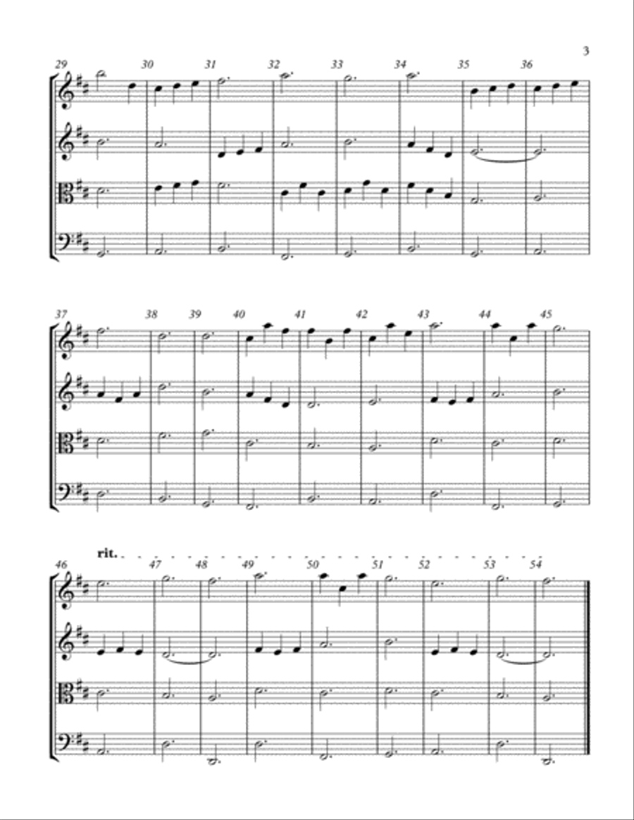 Morning Has Broken (String Quartet) String Quartet scores gallery preview page 3