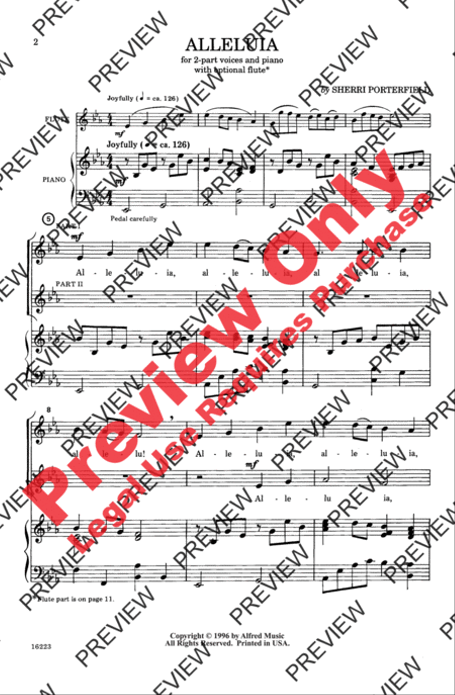 Alleluia 2-Part scores gallery preview page 2