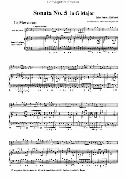 Sonata in G Major, Op. 1-5 image number null