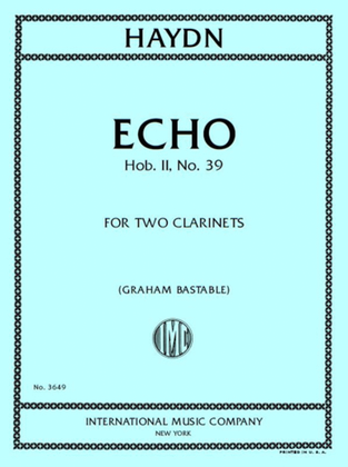 Book cover for Echo, Hob. Ii, No. 39