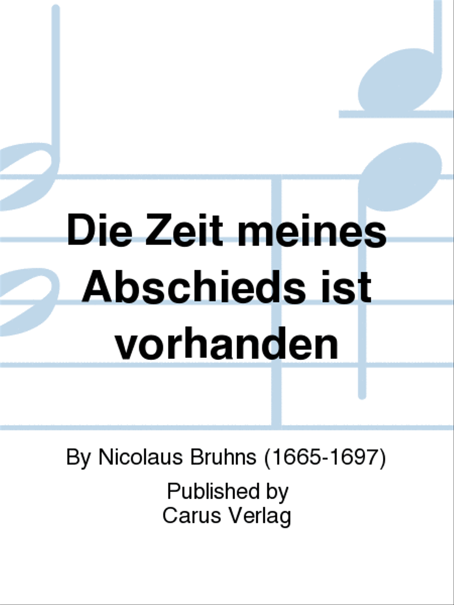Die Zeit meines Abschieds ist vorhanden 4-Part scores gallery preview page 1
