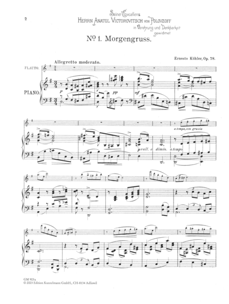 Salon pieces for flute and piano, Volume 1
