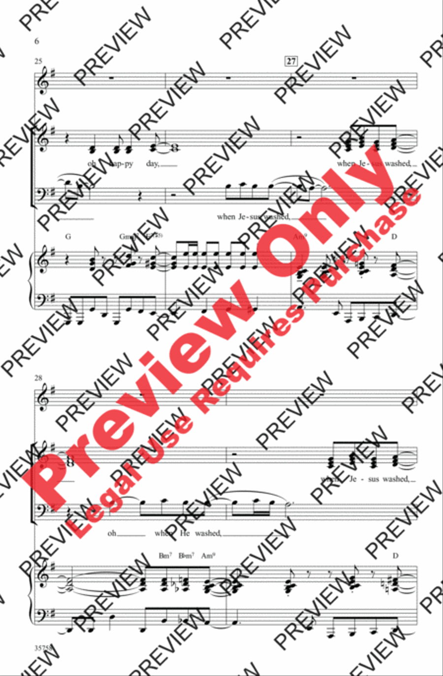 Oh Happy Day Oh Happy Day 3-Part scores gallery preview page 6
