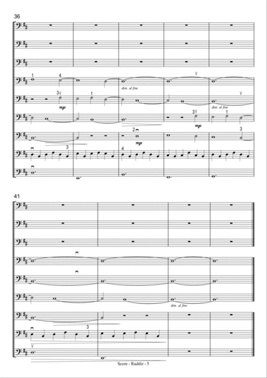 Raddir Large Ensemble scores gallery preview page 5