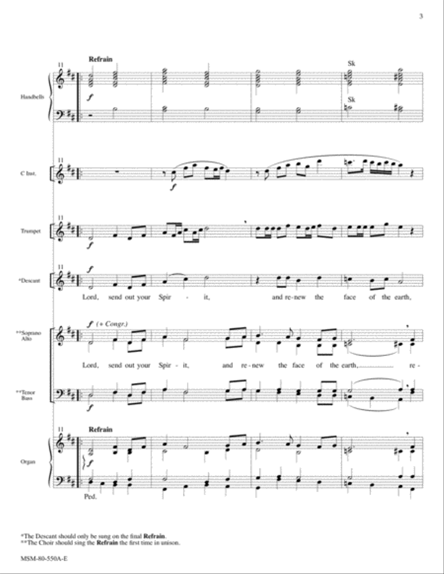 Lord, Send Out Your Spirit Choir scores gallery preview page 3