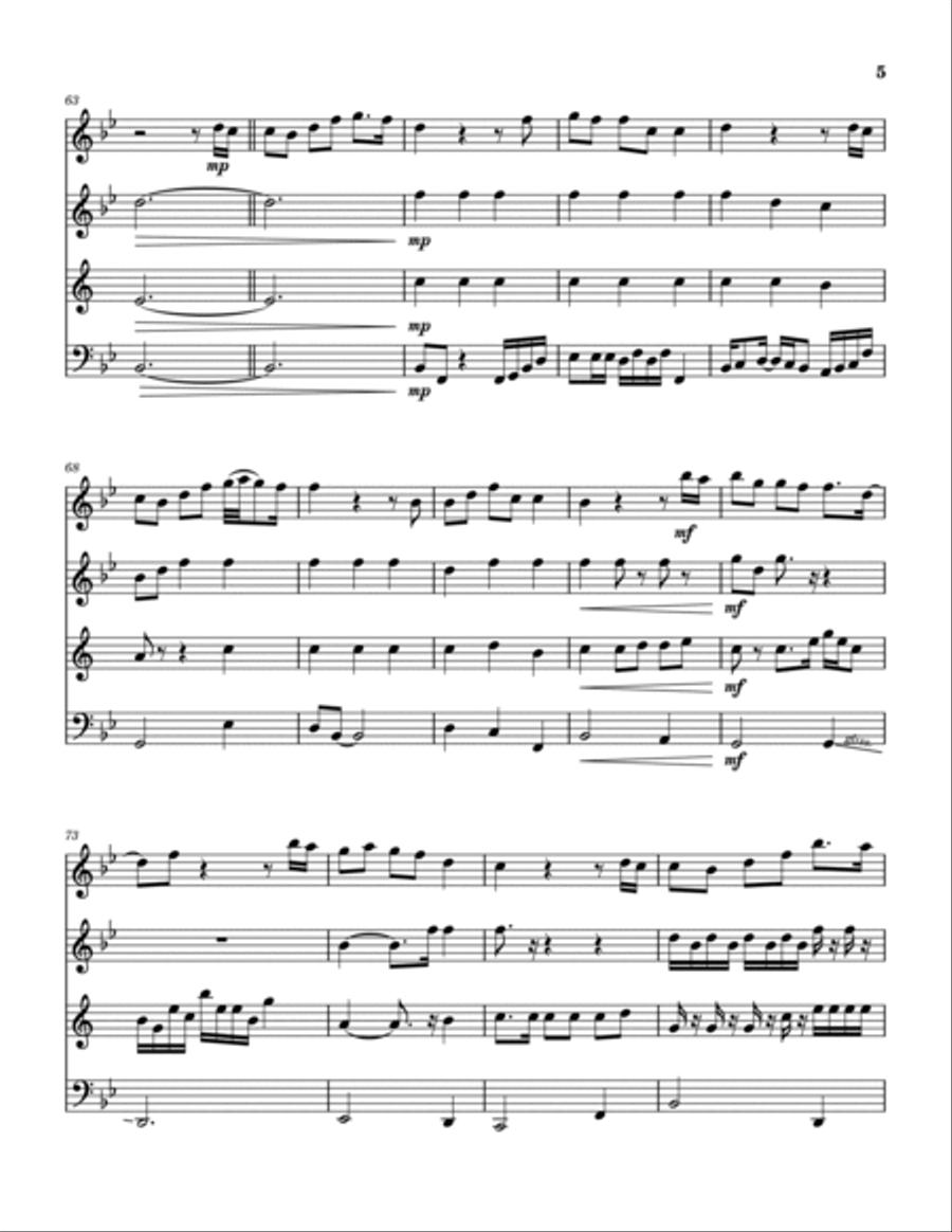 I Set My Hope On Jesus (Hymn For A Deconstructing Friend) Woodwind Quartet scores gallery preview page 6