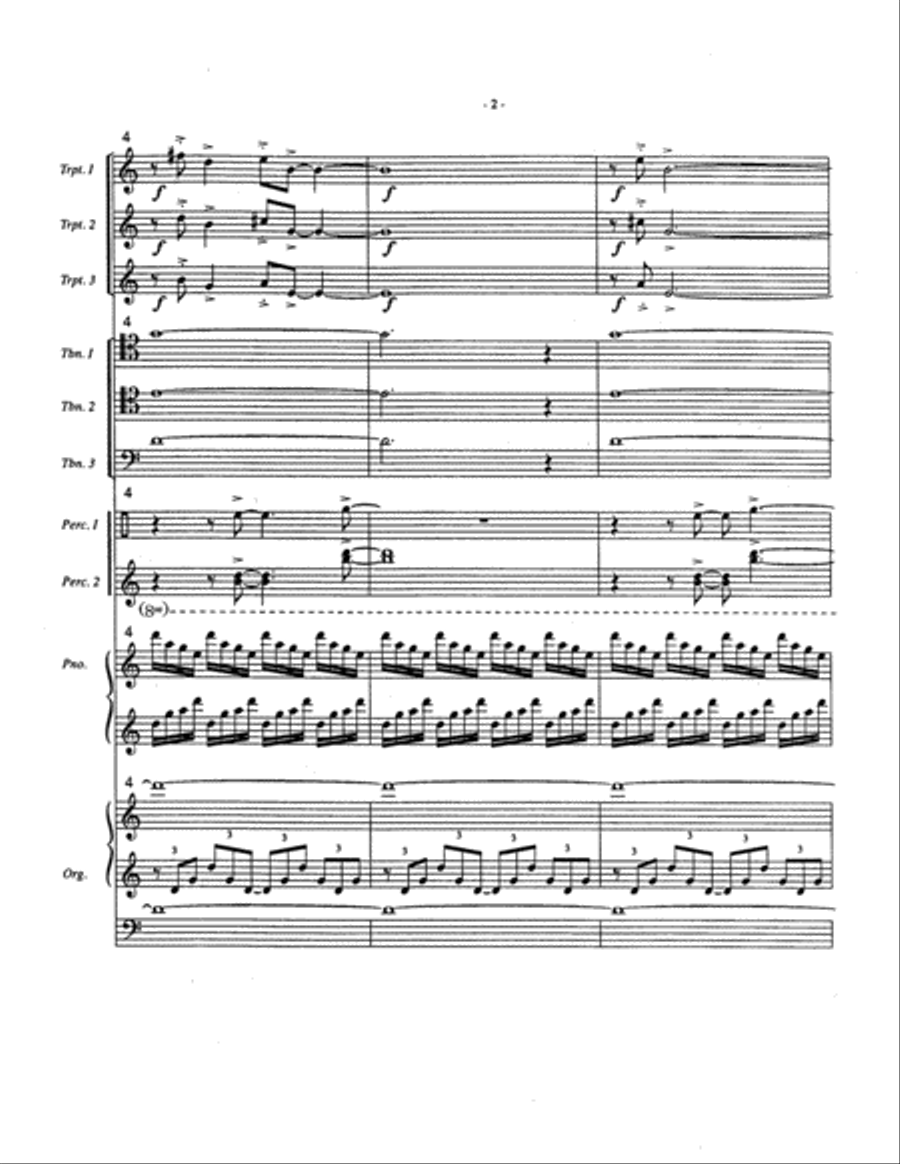 Christmas Intrada (Brass Instrumental Version) Chamber Music scores gallery preview page 3