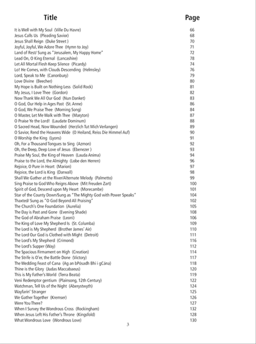 100 Hymns for Flute and Guitar Flute scores gallery preview page 4