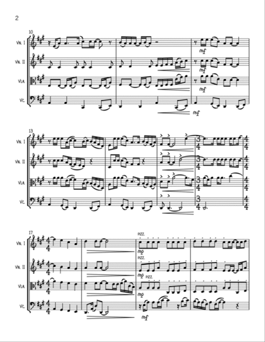 The Weight String Quartet scores gallery preview page 2