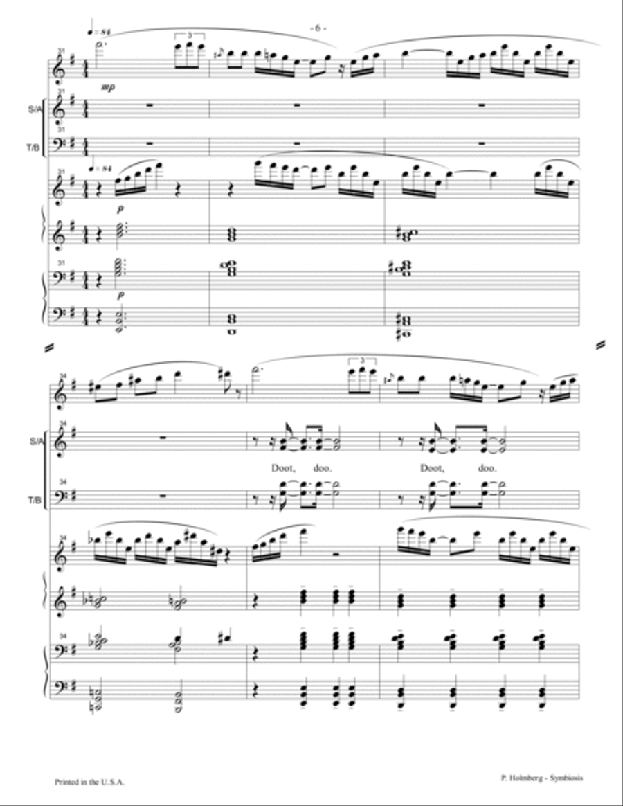 Symbiosis 4-Part scores gallery preview page 6