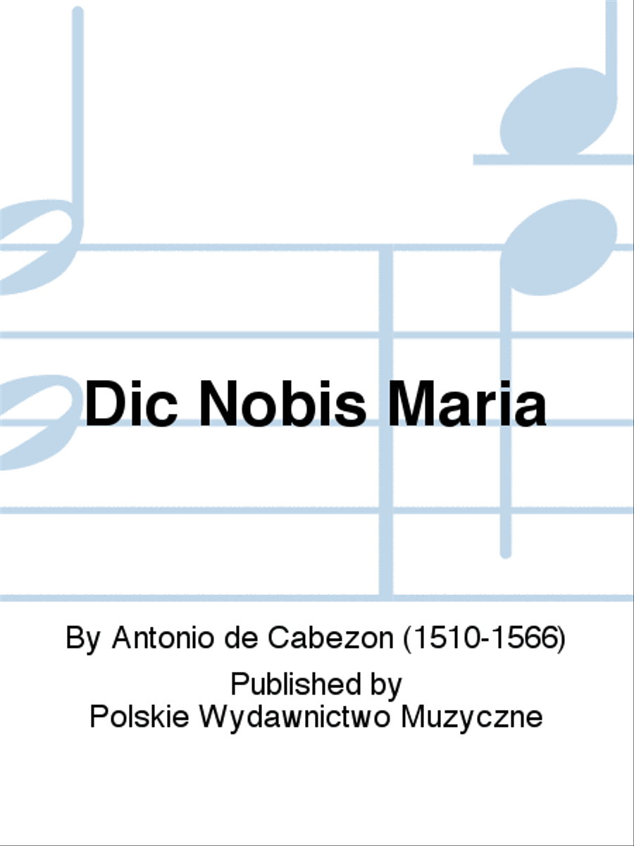 Dic Nobis Maria Dic Nobis Maria Organ scores gallery preview page 1