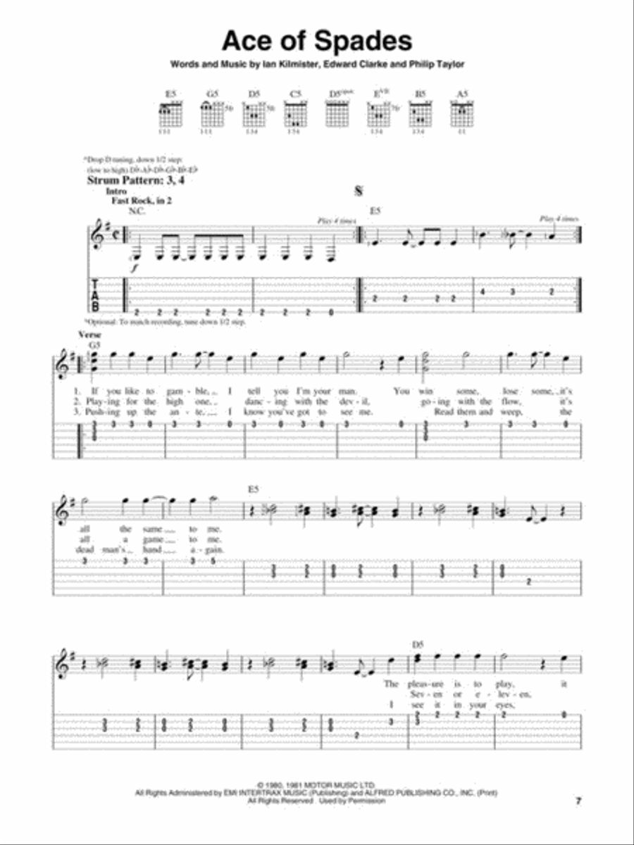 VH1's 100 Greatest Hard Rock Songs Guitar Tablature scores gallery preview page 6