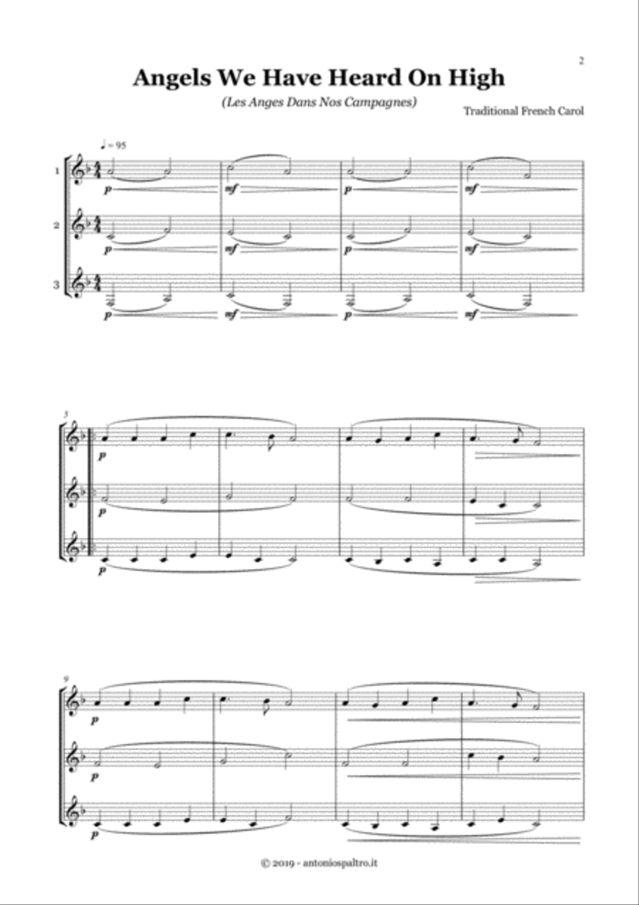 Christmas Carols Collection for Horn Trio image number null