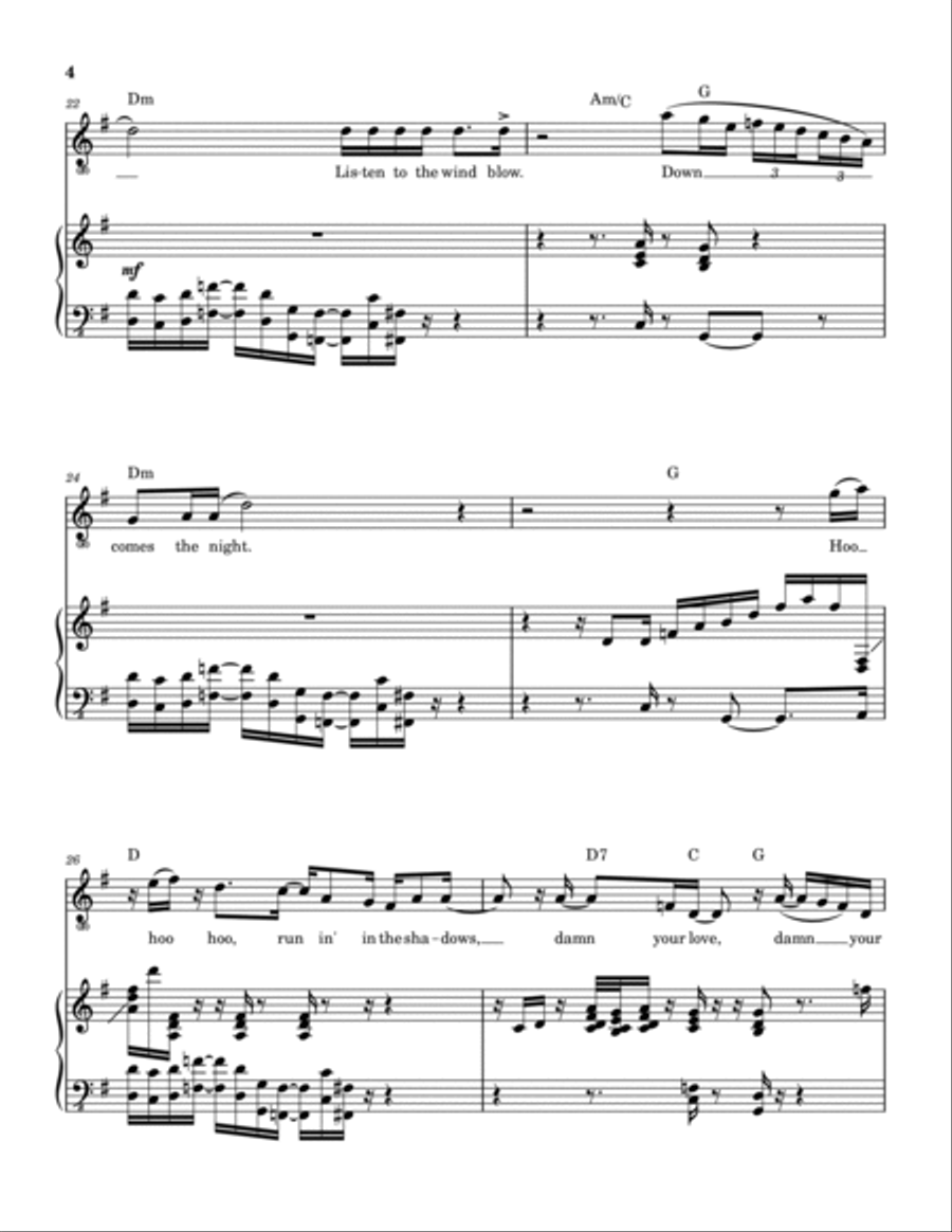 The Chain The Chain Piano, Vocal, Guitar scores gallery preview page 5