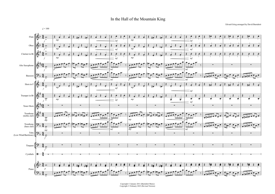 In the Hall of the Mountain King for School Wind Band image number null