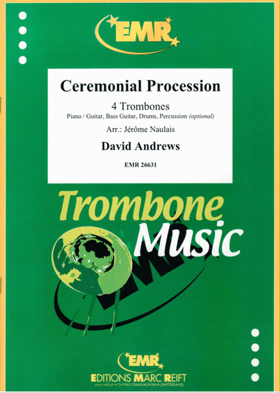 Ceremonial Procession Trombone Quartet scores gallery preview page 1
