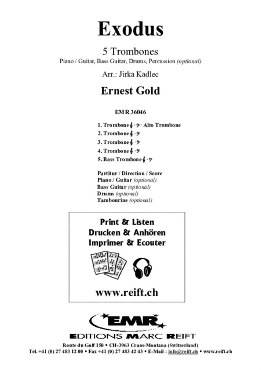 Exodus Trombone scores gallery preview page 2