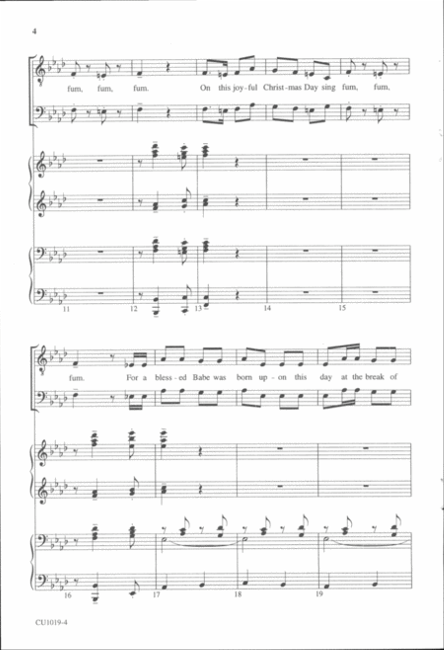 Fum, Fum, Fum - TTBB TTBB scores gallery preview page 3