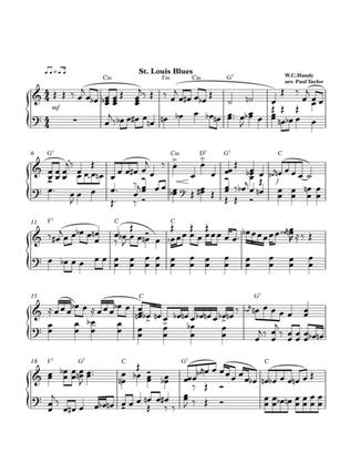 St.Louis Blues (easier piano version in C)