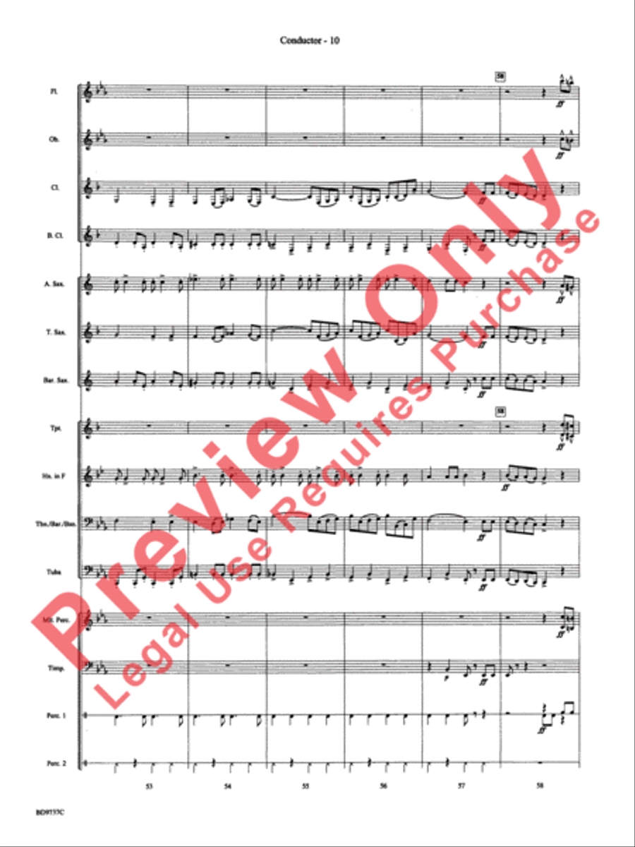 Sousa - The March King Concert Band scores gallery preview page 12
