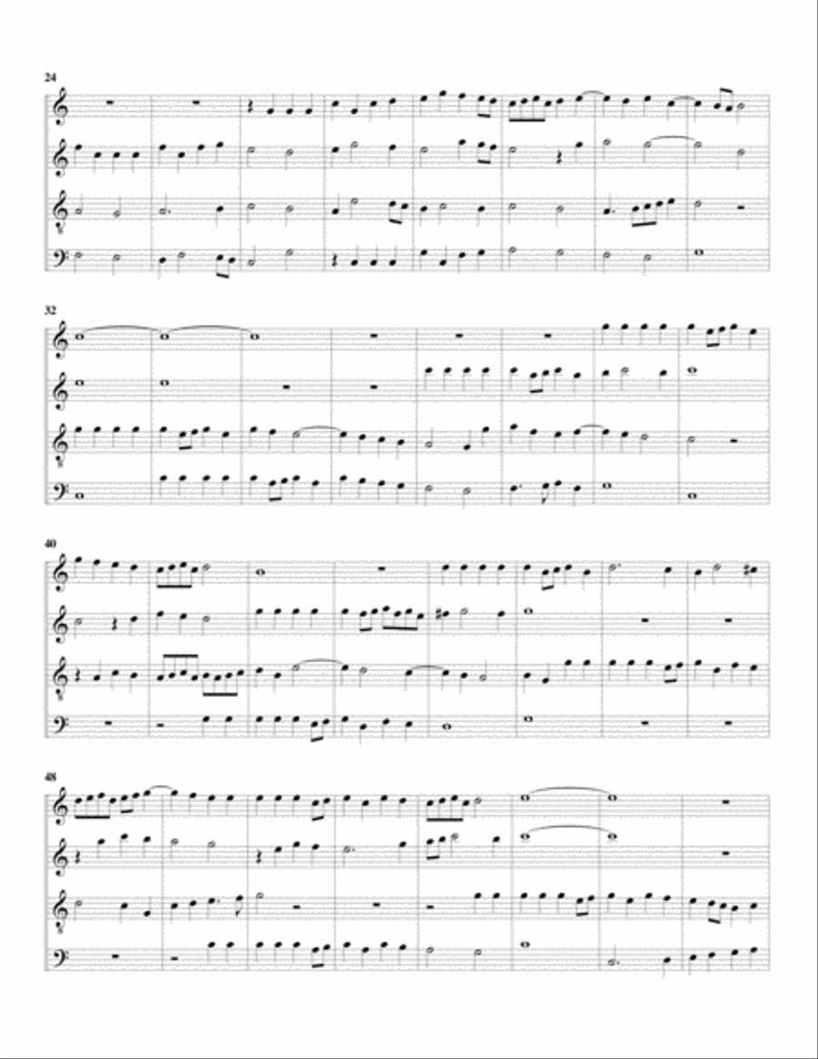 La Fontana a4 (Canzoni da suonare,1616, no.2) (arrangement for 4 recorders) Recorder scores gallery preview page 2