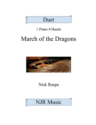 Book cover for March Of The Dragons (1 piano 4 hands) full set