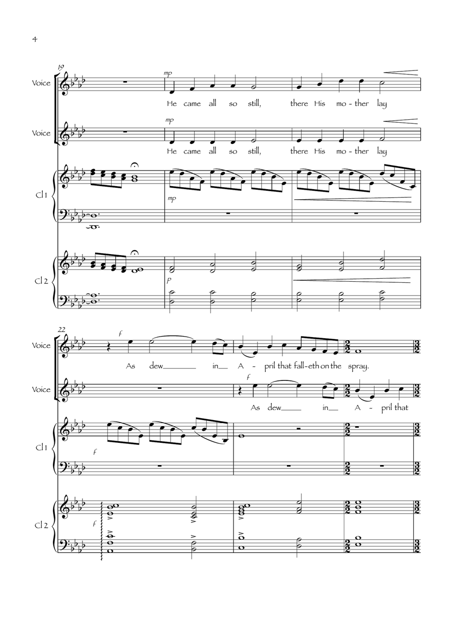 I Sing of a Maiden I Sing of a Maiden Small Ensemble scores gallery preview page 4