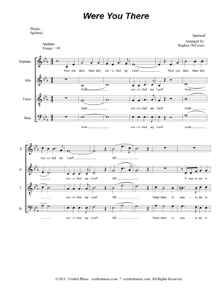 Book cover for Were You There (for SATB)