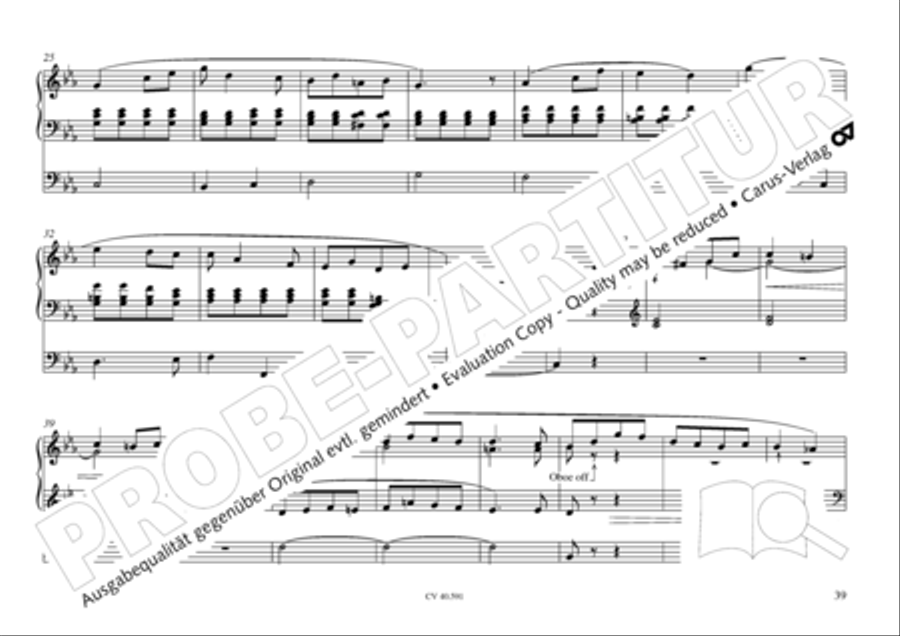 Free Organ Music from the Romantic Period, Vol. III (Freie Orgelmusik der Romantik, Band III) Organ scores gallery preview page 40