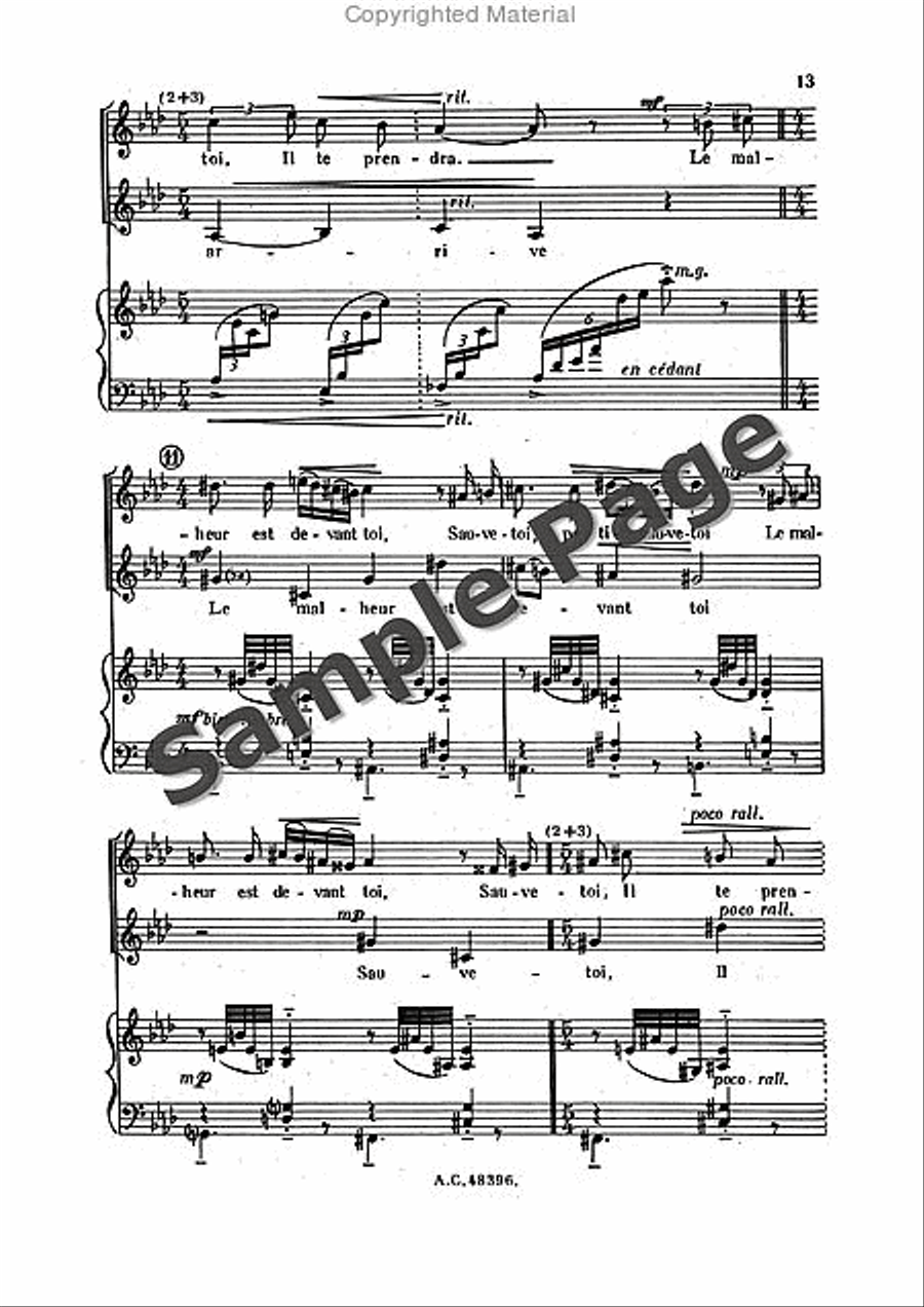 Bernier R Sortileges Ingenus (ep) Women's Choir scores gallery preview page 14