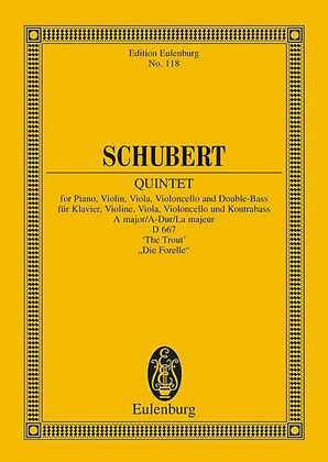 Book cover for Piano Quintet in A Major “The Trout”