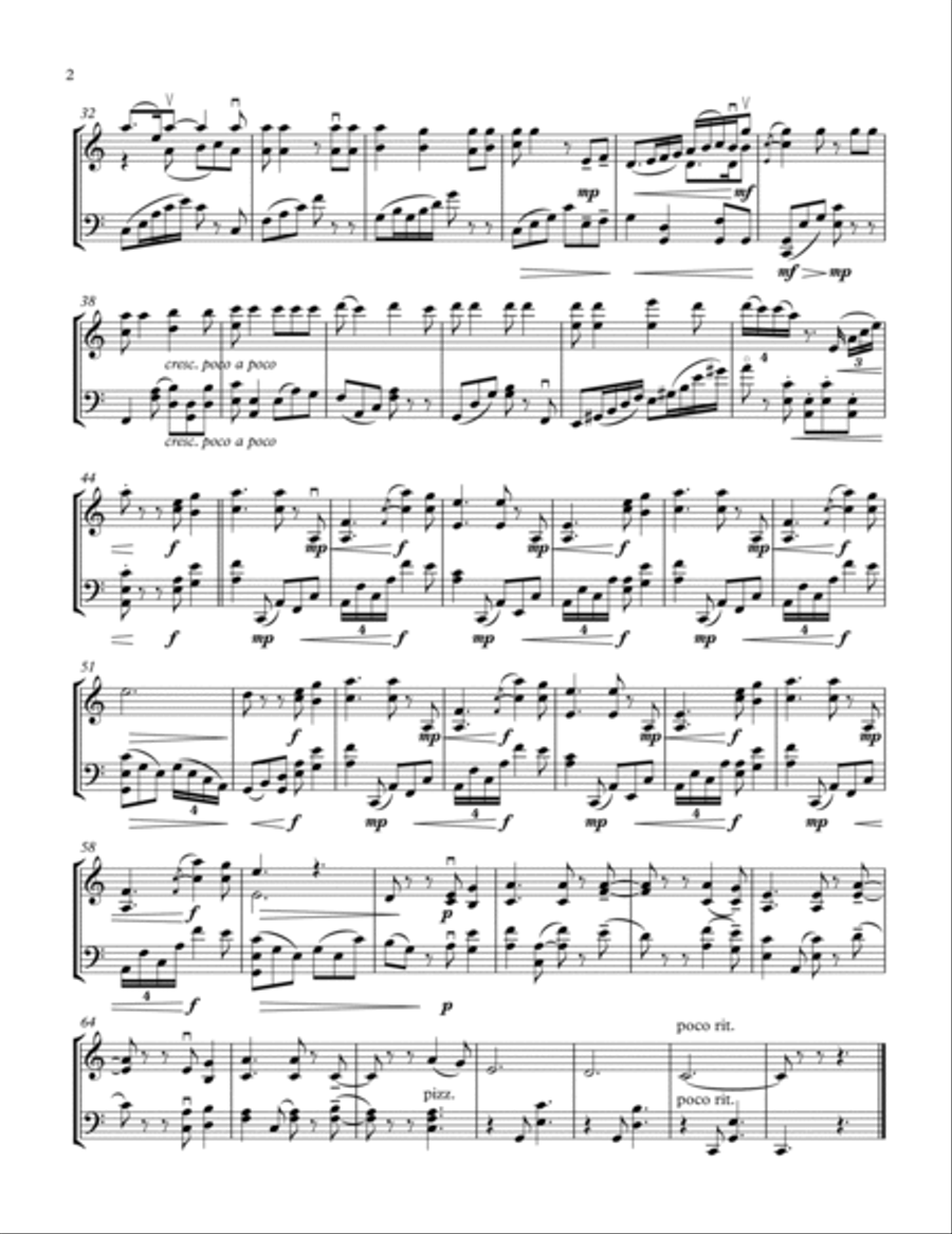 Hallelujah String Duet scores gallery preview page 2
