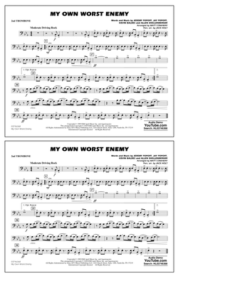 Book cover for My Own Worst Enemy (arr. Matt Conaway) - 2nd Trombone