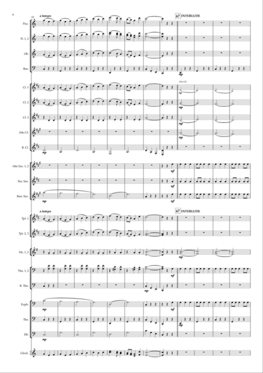 Poisoning Pigeons in the Park Concert Band scores gallery preview page 6