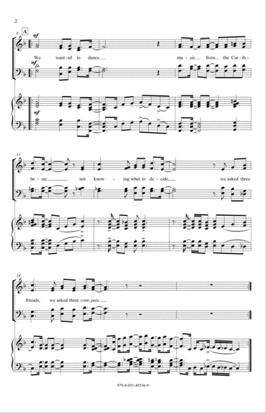Alma Caribe (Caribbean Soul) 4-Part scores gallery preview page 2