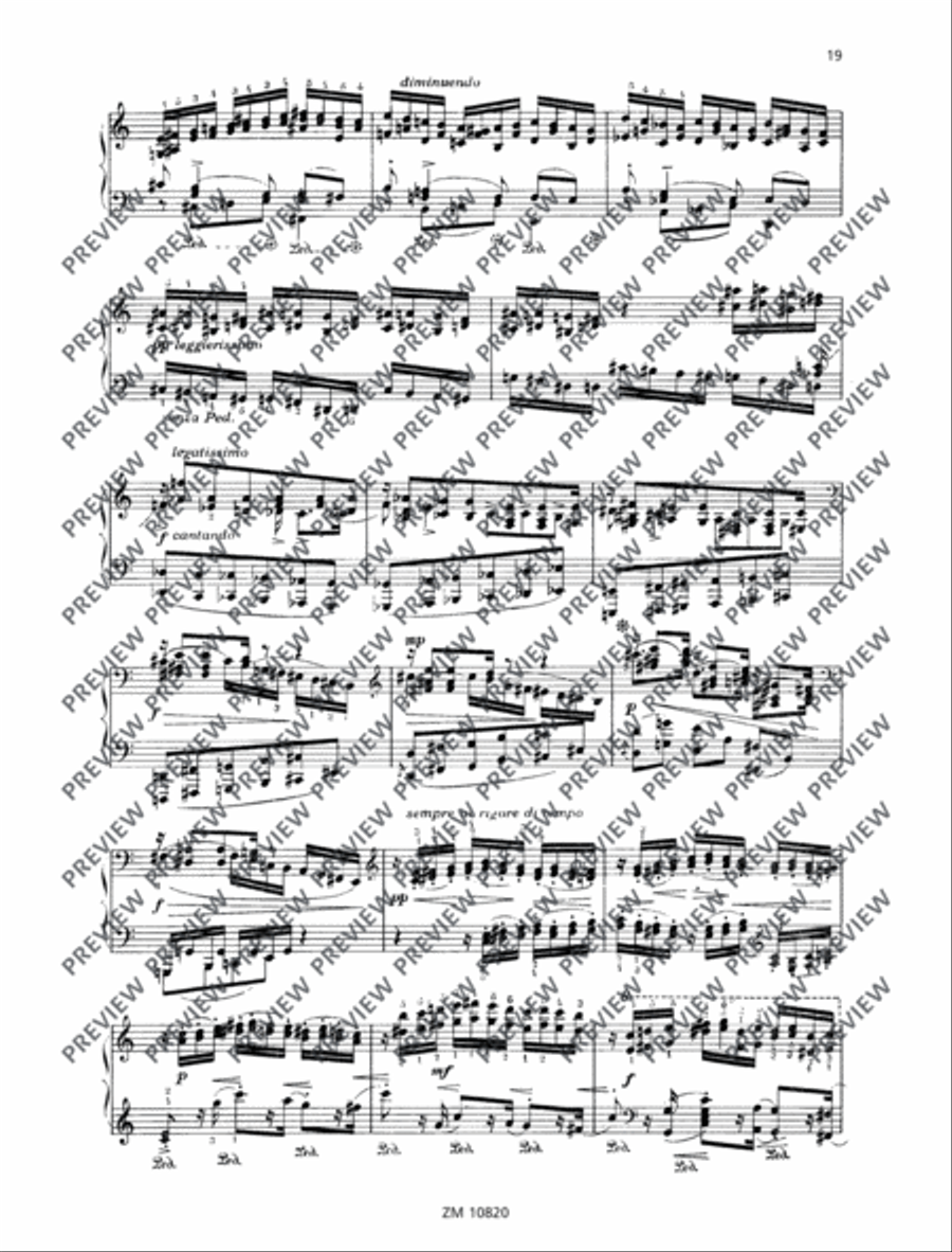 Sonata minacciosa Piano Solo scores gallery preview page 20