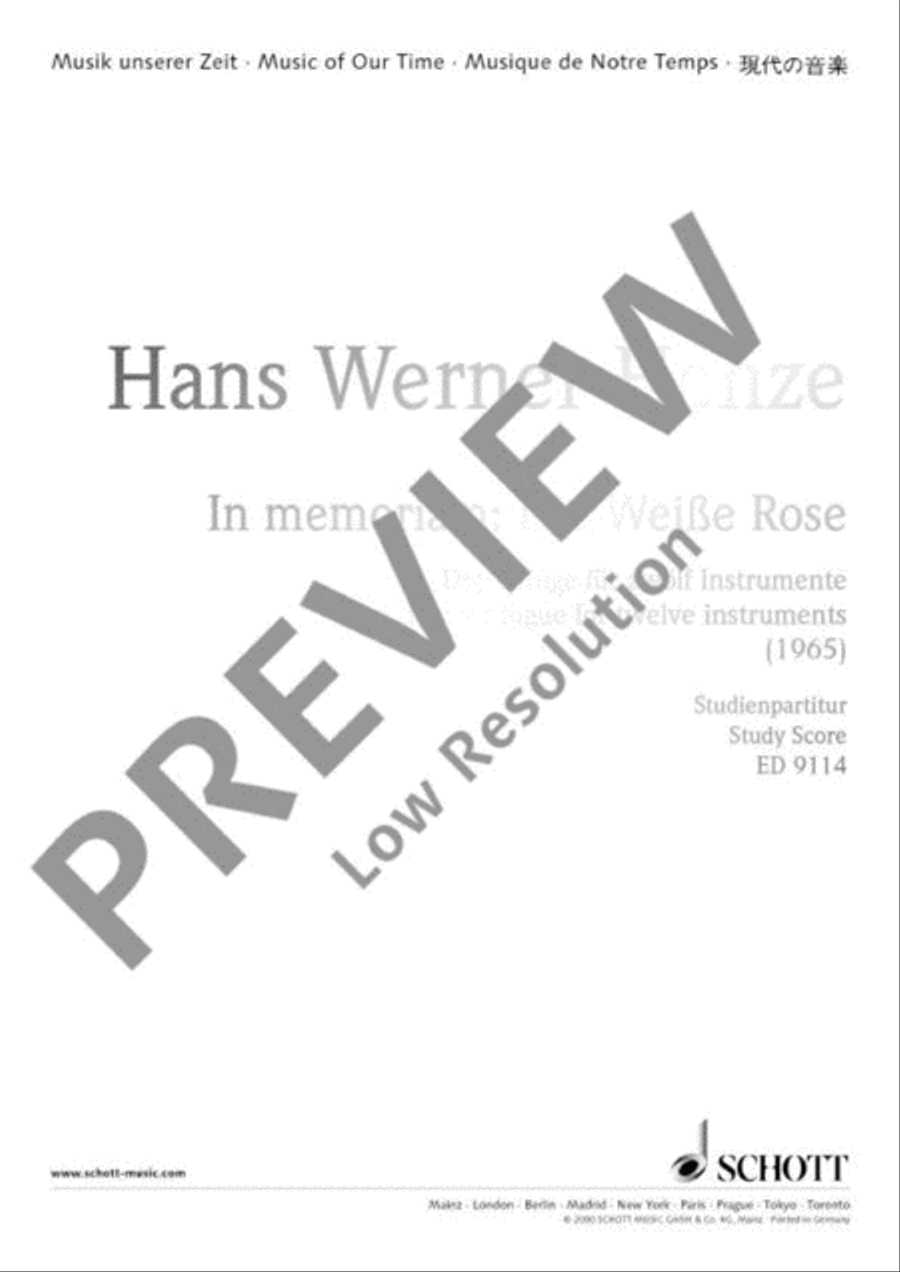 In memoriam: Die Weiße Rose English Horn scores gallery preview page 2