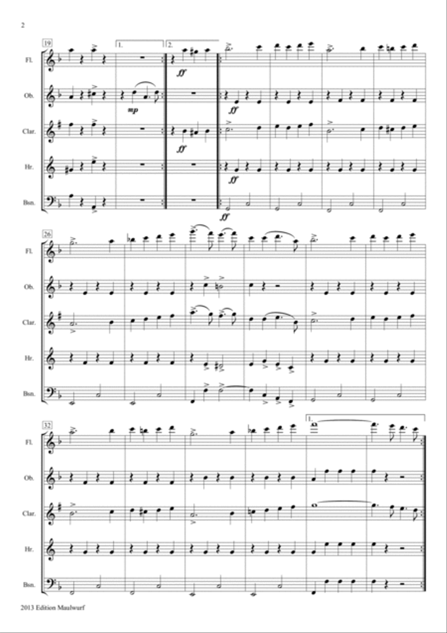 The Gladiator Woodwind Quintet scores gallery preview page 4