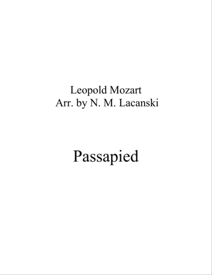 Passapied String Duet scores gallery preview page 1